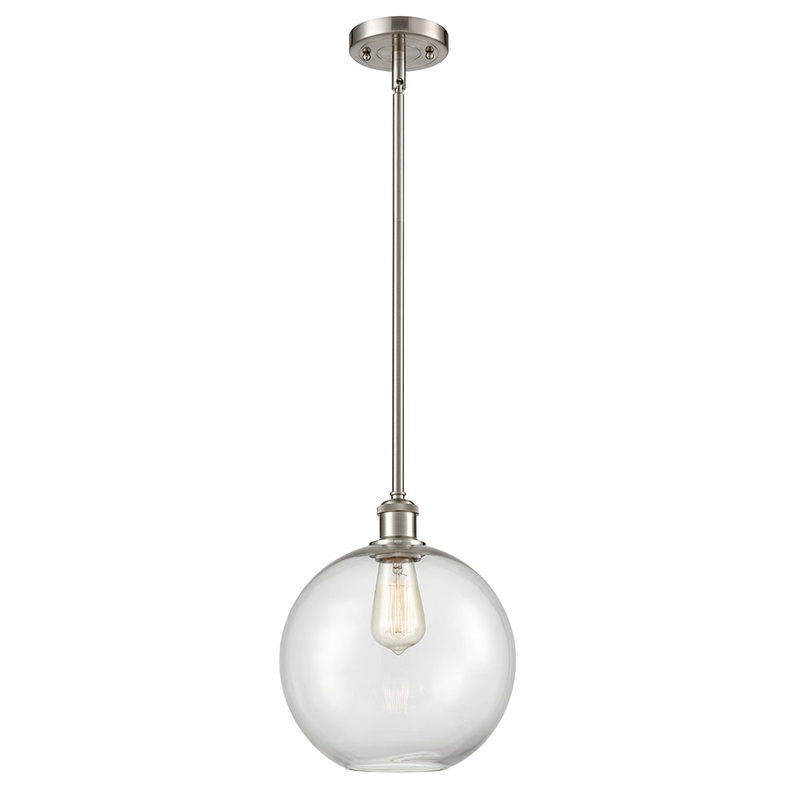 Innovations Lighting Athens 1 Light 10″ Mini Pendant 516-1S-SN-G122-10-LED