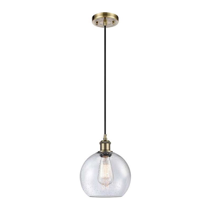 Innovations Lighting Athens 1 Light 8″ Mini Pendant 516-1P-AB-G124-8-LED