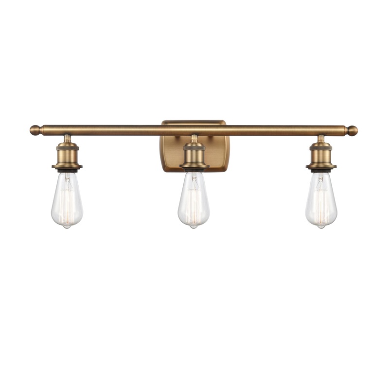 Innovations Lighting Bare Bulb 3 Light Bath Vanity Light Part Of The Ballston Collection 516-3W-BB-LED