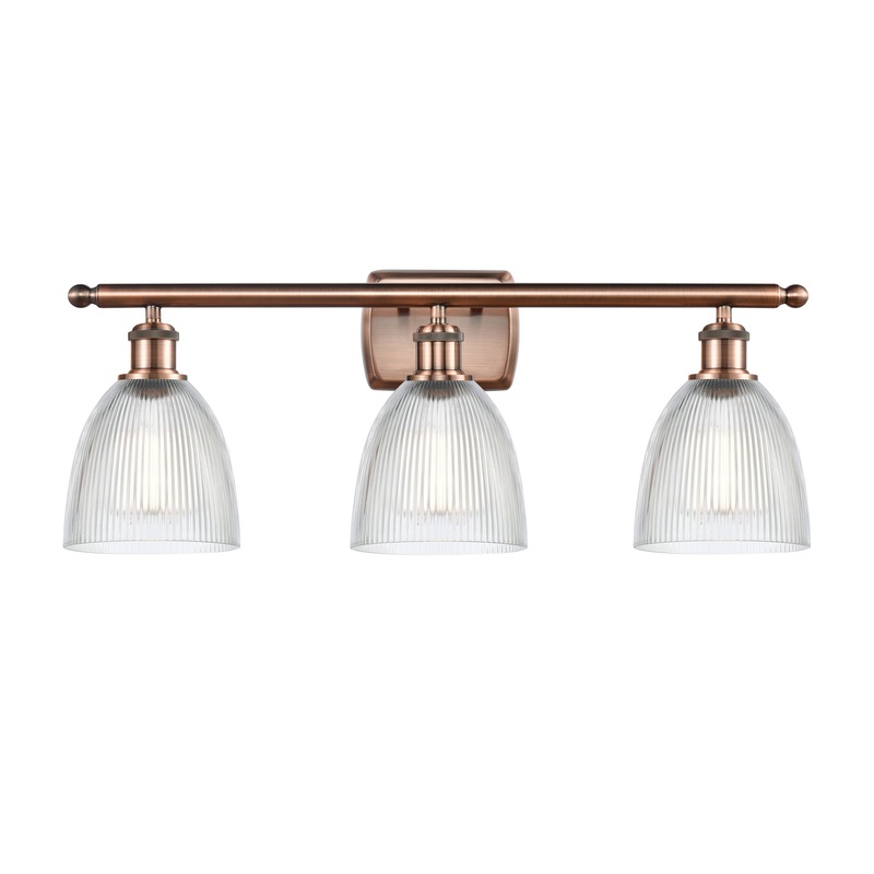 Innovations Lighting Castile 3 Light Bath Vanity Light Part Of The Ballston Collection 516-3W-AC-G382-LED