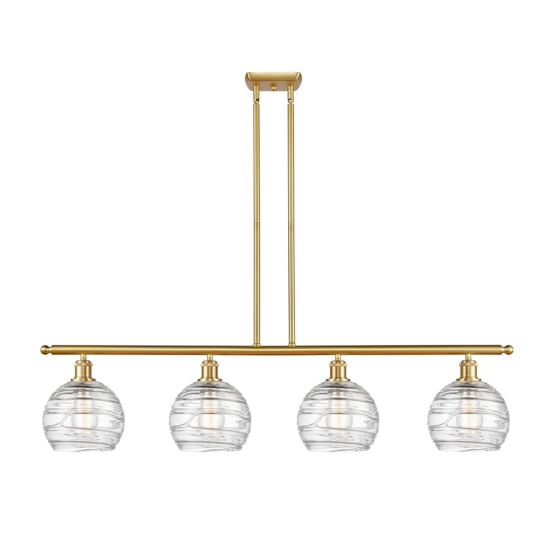 Innovations Lighting Deco Swirl 4 Light 48″ Island Light 516-4I-SG-G1213-8-LED
