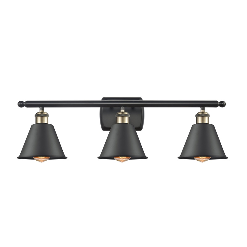Innovations Lighting Smithfield 3 Light Bath Vanity Light Part Of The Ballston Collection 516-3W-BAB-M8