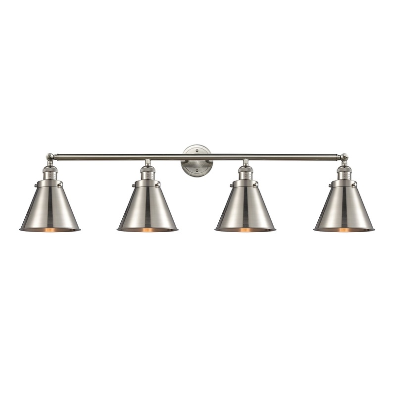 Innovations Lighting Appalachian 4 Light Bath Vanity Light Part Of The Franklin Restoration Collection 215-SN-M13-SN-LED