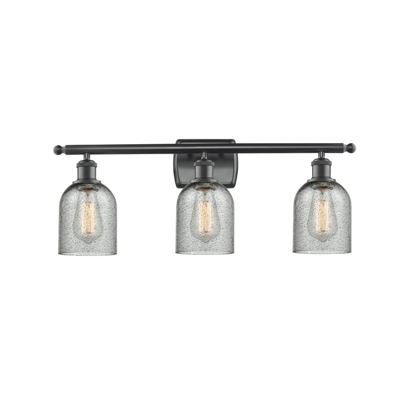 Innovations Lighting Caledonia 3 Light Bath Vanity Light Part Of The Ballston Collection 516-3W-BK-G257-LED