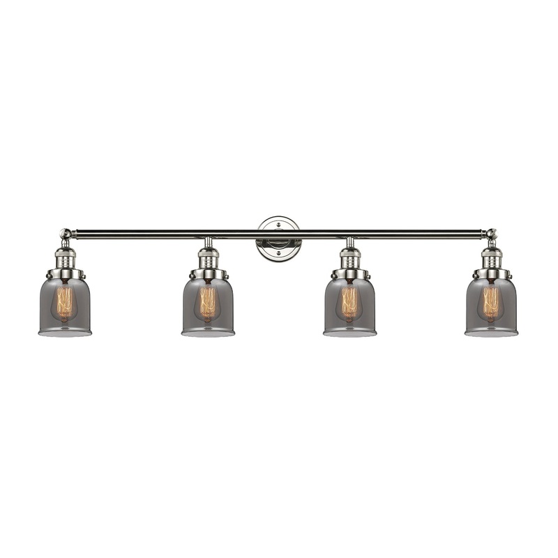 Innovations Lighting Small Bell 4 Light Bath Vanity Light Part Of The Franklin Restoration Collection 215-PN-G53-LED
