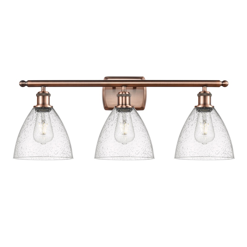 Innovations Lighting Ballston Dome 3 Light 28″ Bath Vanity Light 516-3W-AC-GBD-754-LED