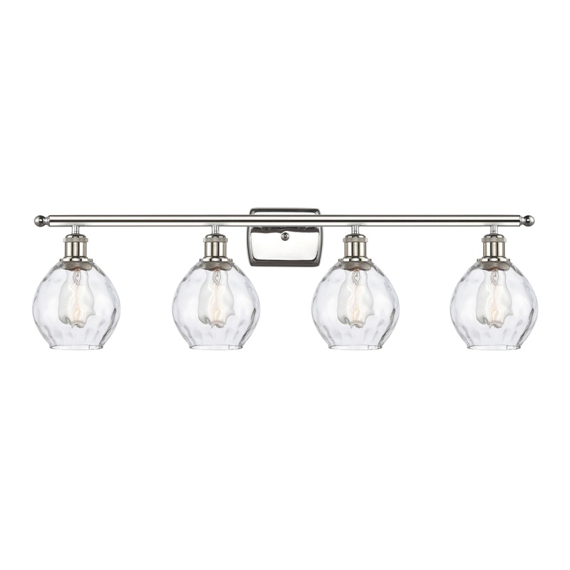 Innovations Lighting Small Waverly 4 Light Bath Vanity Light Part Of The Ballston Collection 516-4W-PN-G362