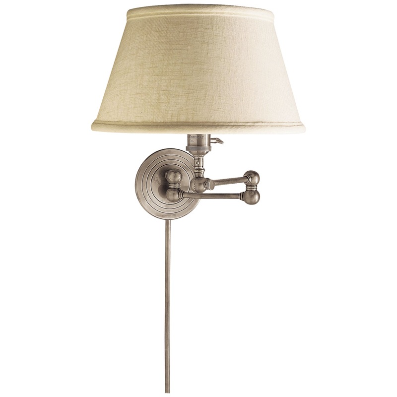 Boston Swing-arm Plug-in Wall Sconce