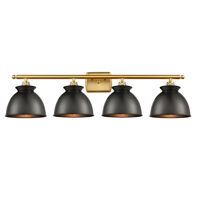 Innovations Lighting Adirondack 4 Light Bath Vanity Light Part Of The Ballston Collection 516-4W-SG-M14-BK-LED