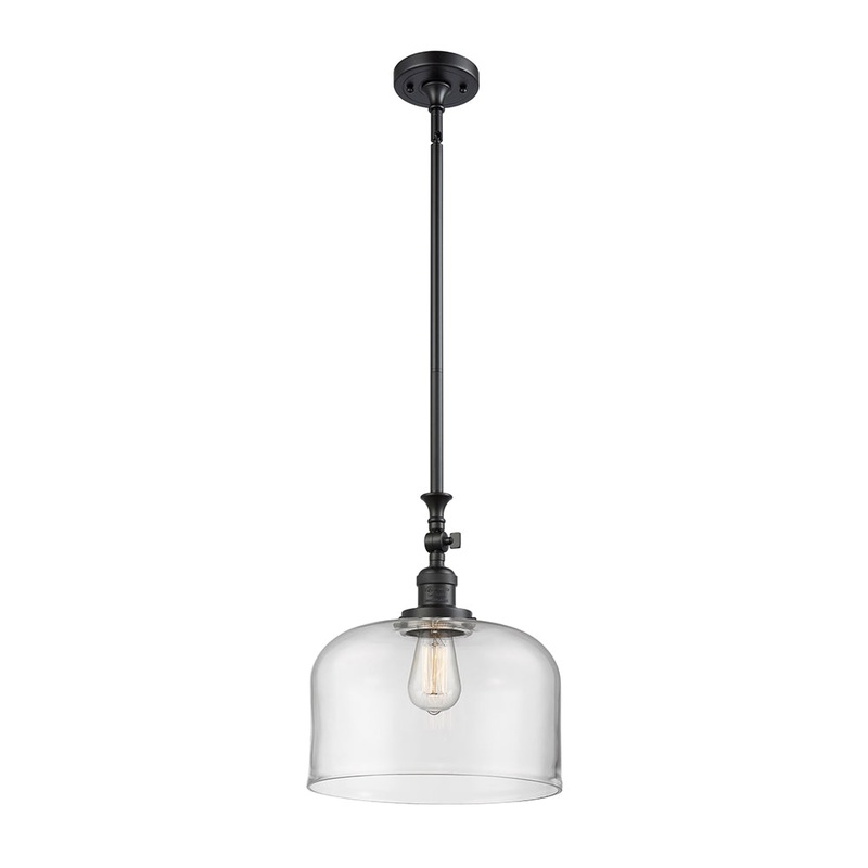 Innovations Lighting X-Large Bell 1 Light Mini Pendant Part Of The Franklin Restoration Collection 206-BK-G72-L-LED