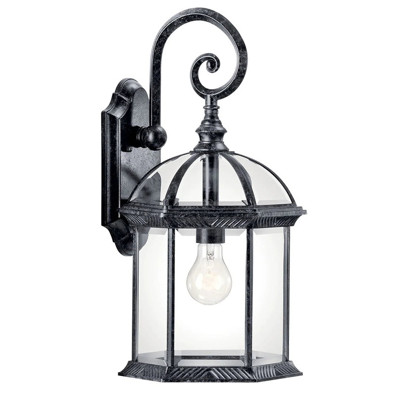 Kichler Barrie 18.75″ 1 Light Wall Light Black 49186BK