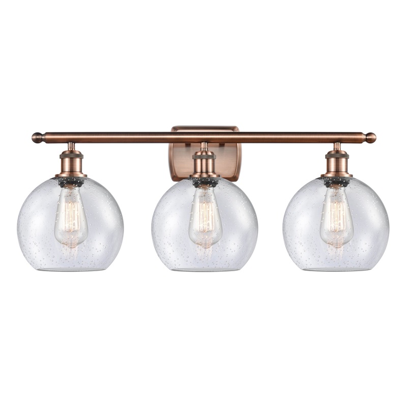 Innovations Lighting Athens 3 Light 26″ Bath Vanity Light 516-3W-AC-G124-8