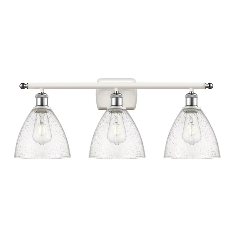 Innovations Lighting Ballston Dome 3 Light 28″ Bath Vanity Light 516-3W-WPC-GBD-754-LED