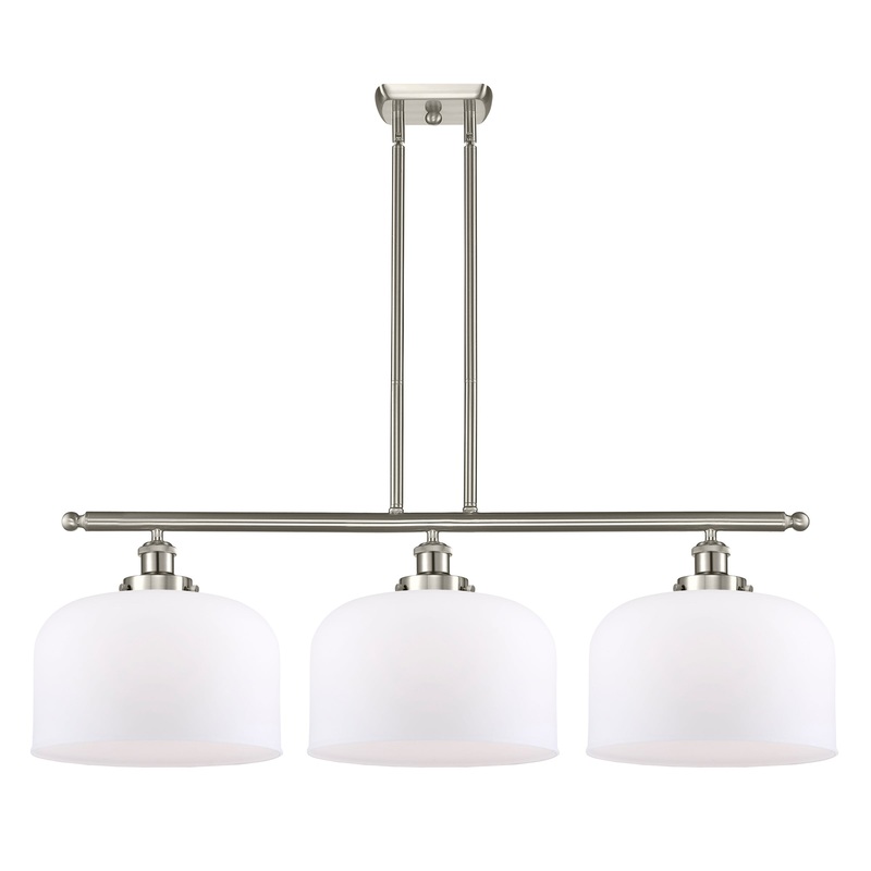 Innovations Lighting X-Large Bell 3 Light Island Light Part Of The Ballston Collection 916-3I-SN-G71-L