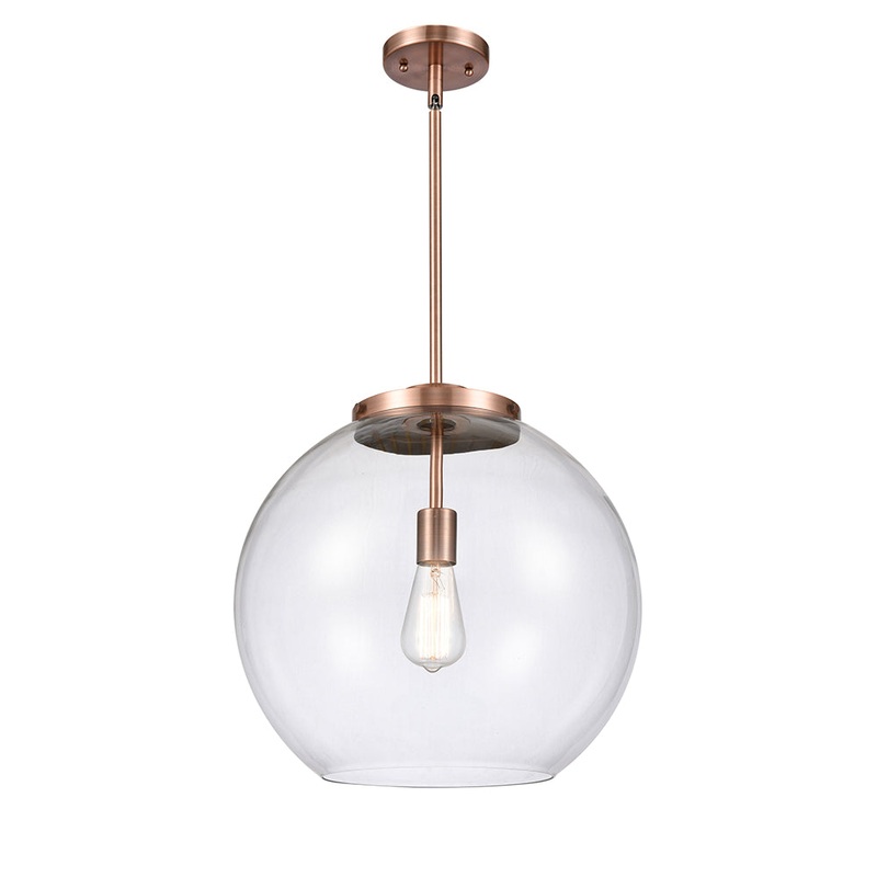 Innovations Lighting Athens 1 Light 13.75″ Pendant 221-1S-AC-G122-16