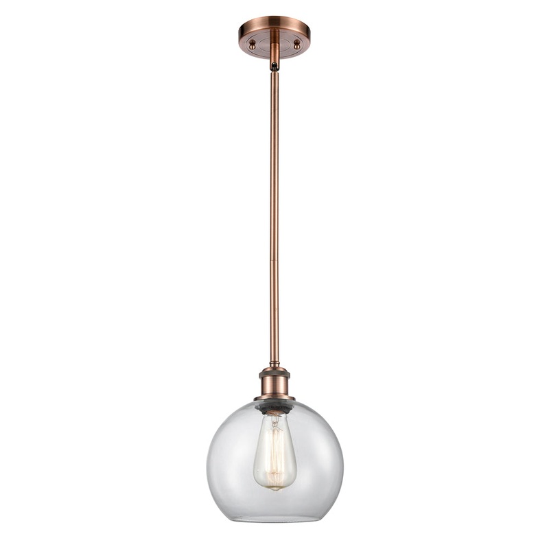 Innovations Lighting Athens 1 Light 8″ Mini Pendant 516-1S-AC-G122-8-LED
