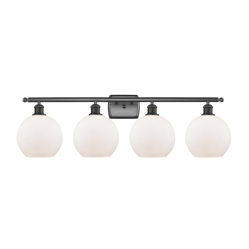 Innovations Lighting Athens 4 Light 36″ Bath Vanity Light 516-4W-OB-G121-8-LED