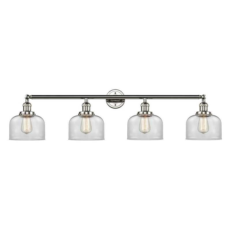 Innovations Lighting Large Bell 4 Light Bath Vanity Light Part Of The Franklin Restoration Collection 215-PN-G72