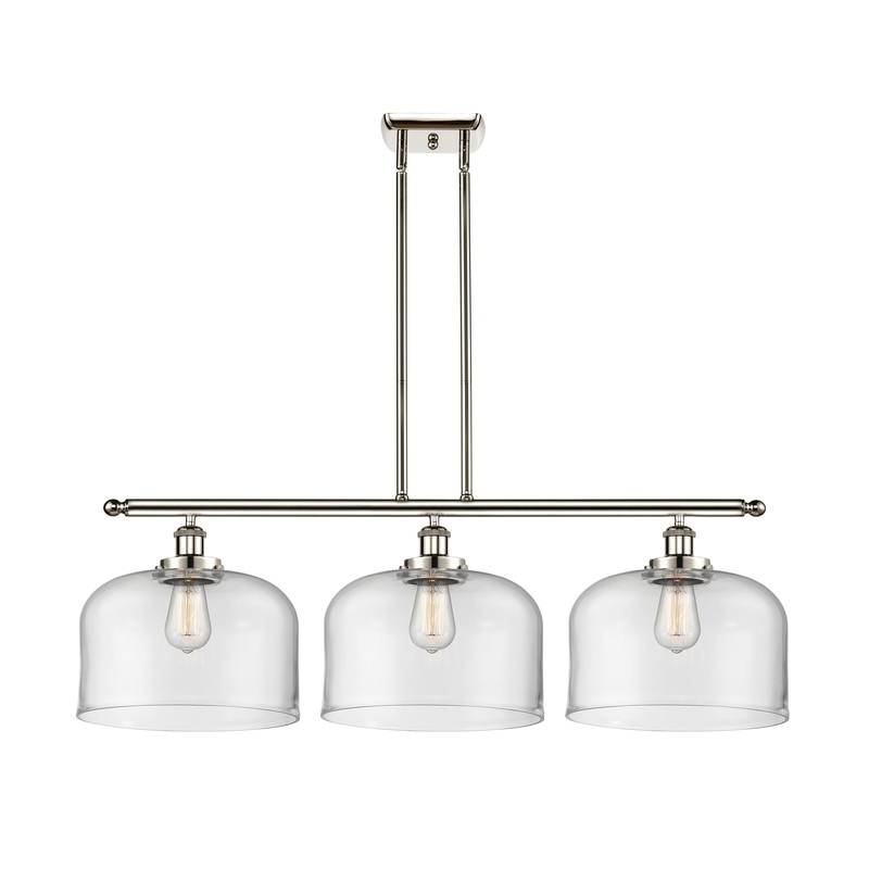 Innovations Lighting X-Large Bell 3 Light Island Light Part Of The Ballston Collection 916-3I-PN-G72-L-LED