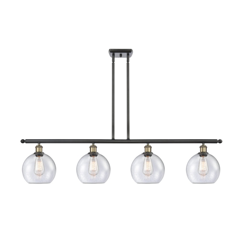 Innovations Lighting Athens 4 Light 48″ Island Light 516-4I-BAB-G124-8