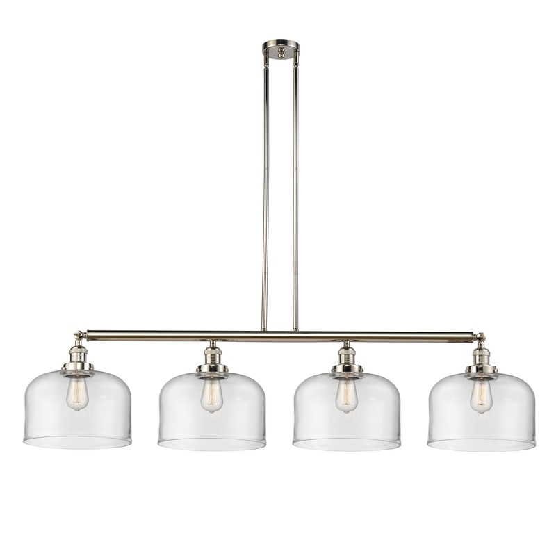 Innovations Lighting X-Large Bell 4 Light Island Light Part Of The Franklin Restoration Collection 214-PN-G72-L-LED