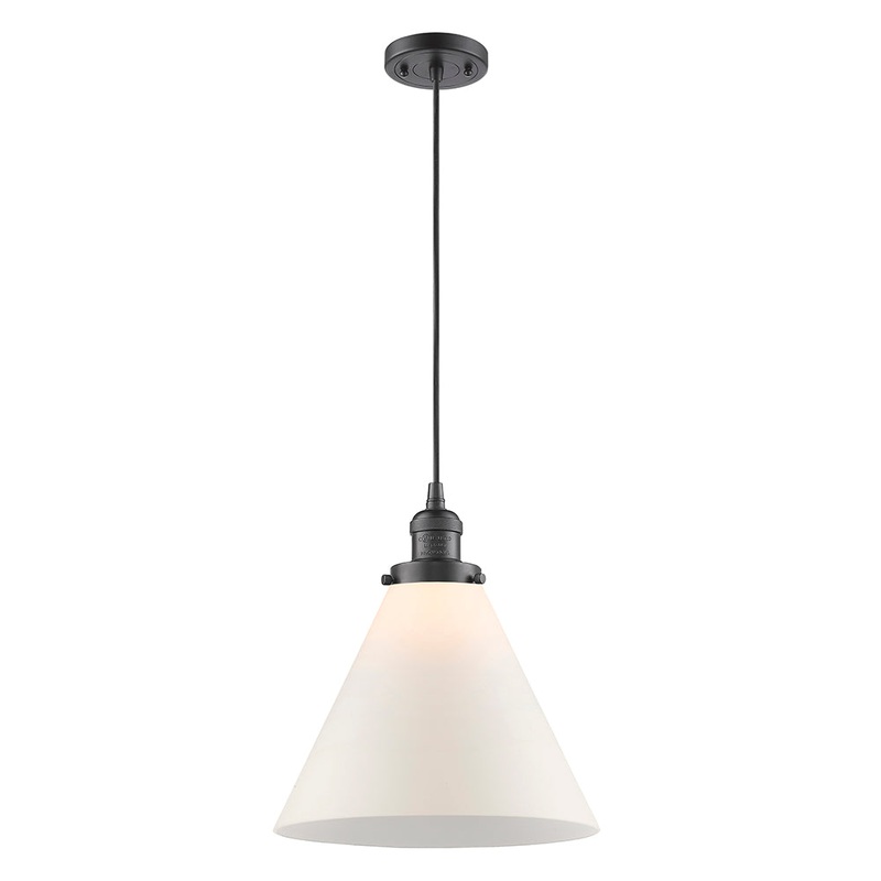 Innovations Lighting X-Large Cone 1 Light Mini Pendant Part Of The Franklin Restoration Collection 201C-OB-G41-L-LED