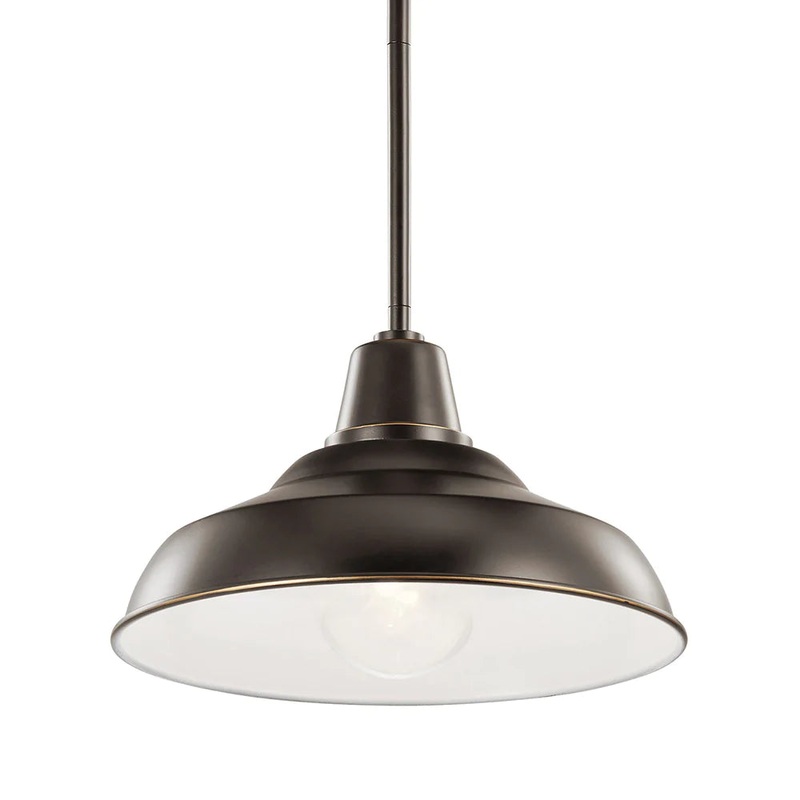 Kichler Pier 1 Light 12″ Convertible Pendant Olde Bronze 49992OZ