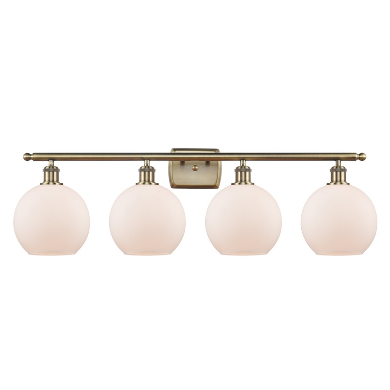 Innovations Lighting Athens 4 Light 36″ Bath Vanity Light 516-4W-AB-G121-8