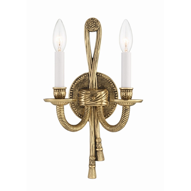 Cast Brass Double Wall  Sconce
