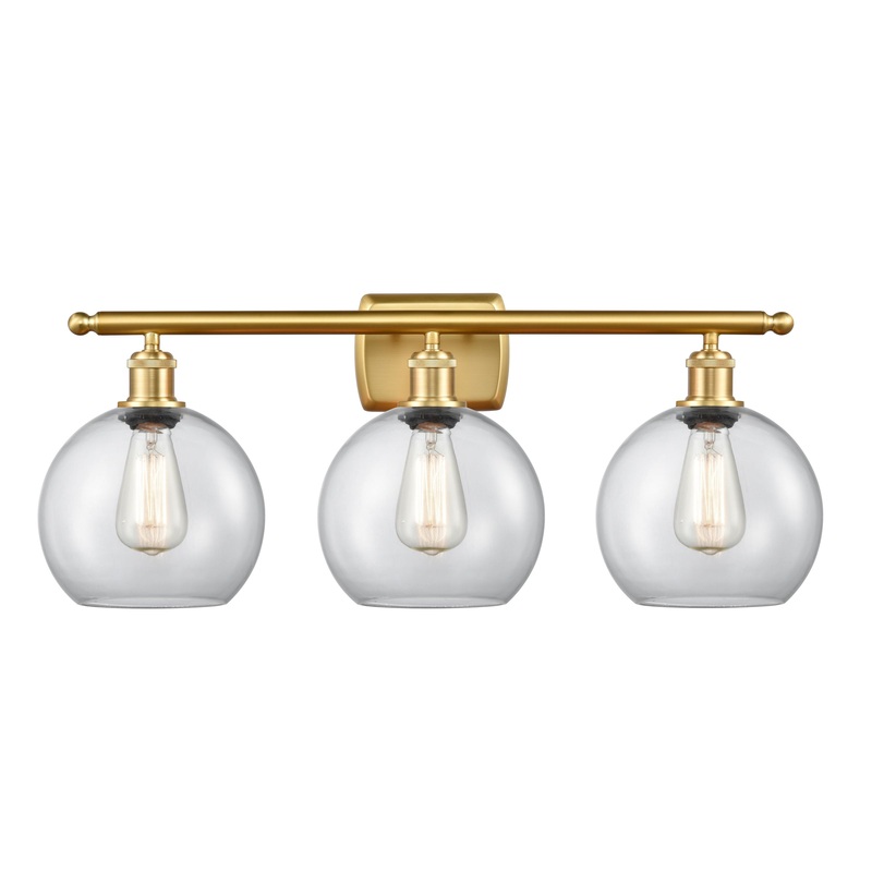 Innovations Lighting Athens 3 Light 26″ Bath Vanity Light 516-3W-SG-G122-8