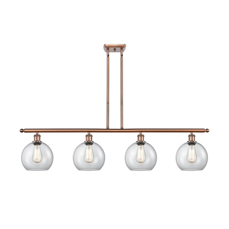 Innovations Lighting Athens 4 Light 48″ Island Light 516-4I-AC-G122-8