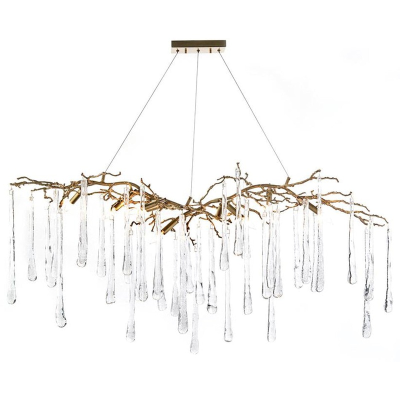 Teardrop Linear Chandelier