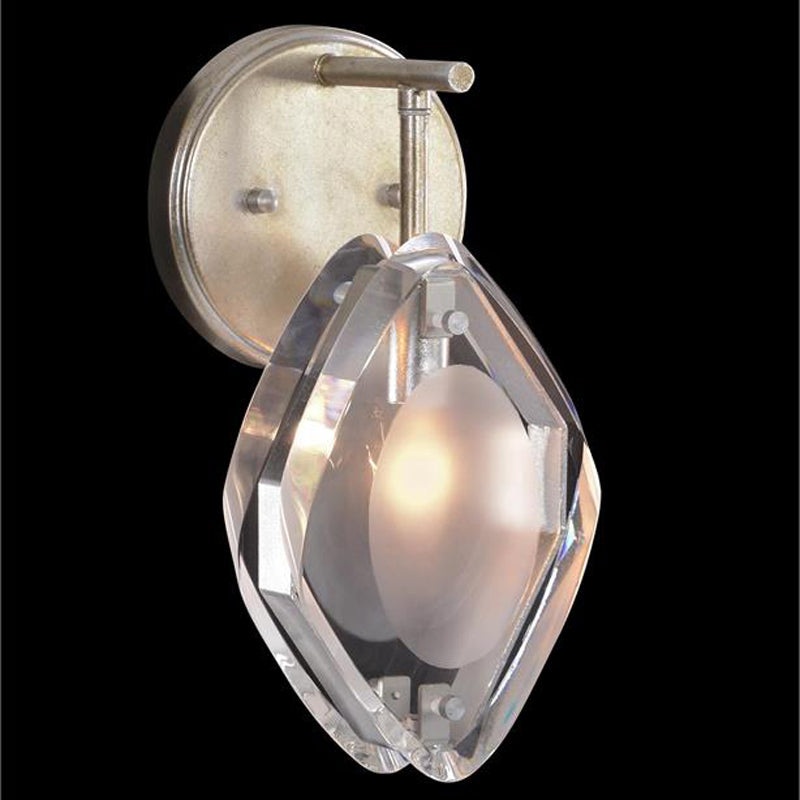 Faceted Glass Wall Sconce