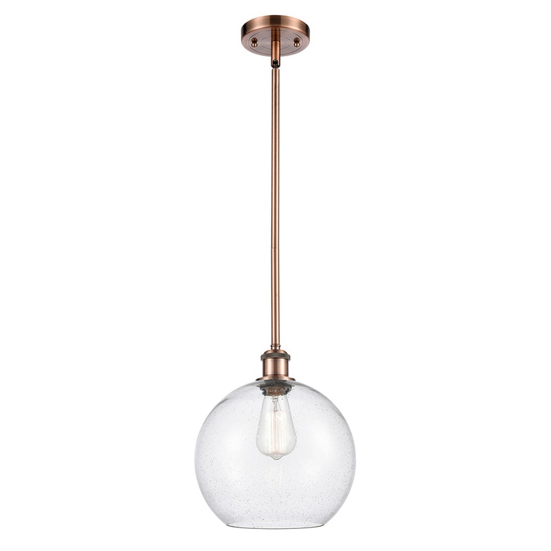Innovations Lighting Athens 1 Light 10″ Mini Pendant 516-1S-AC-G124-10