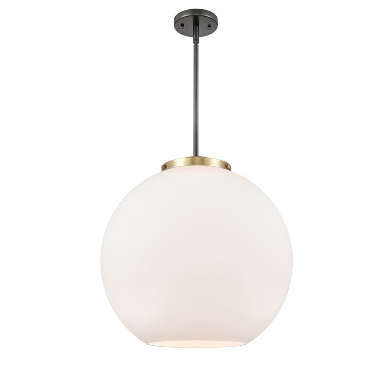 Innovations Lighting Athens 1 Light 13.75″ Pendant 221-1S-BAB-G121-18-LED