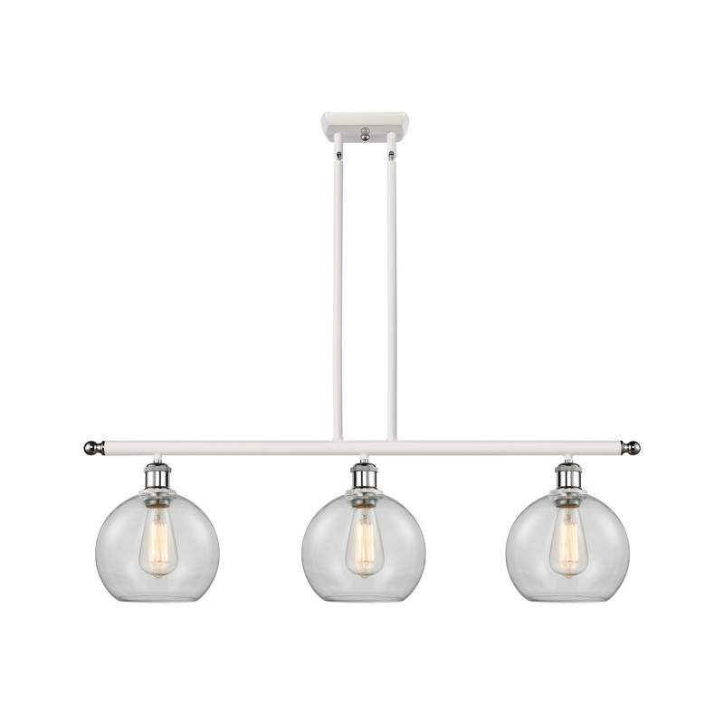 Innovations Lighting Athens 3 Light 36″ Island Light 516-3I-WPC-G122-8
