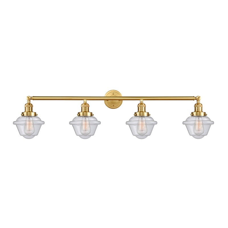 Innovations Lighting Small Oxford 4 Light Bath Vanity Light Part Of The Franklin Restoration Collection 215-SG-G534-LED