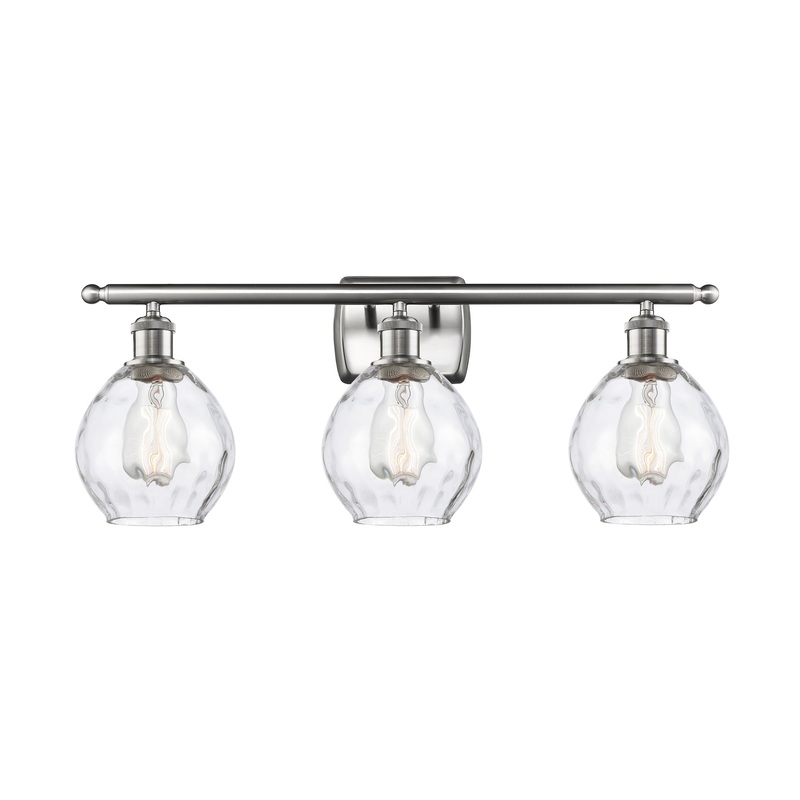 Innovations Lighting Small Waverly 3 Light Bath Vanity Light Part Of The Ballston Collection 516-3W-SN-G362-LED