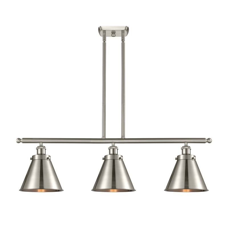 Innovations Lighting Appalachian 3 Light Island Light Part Of The Ballston Collection 916-3I-SN-M13-SN-LED