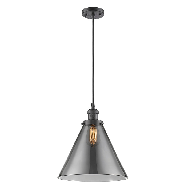 Innovations Lighting X-Large Cone 1 Light Mini Pendant Part Of The Franklin Restoration Collection 201C-OB-G43-L-LED
