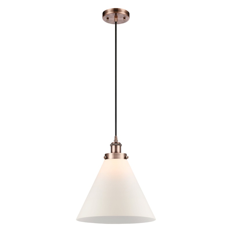 Innovations Lighting X-Large Cone 1 Light Mini Pendant Part Of The Ballston Collection 916-1P-AC-G41-L-LED