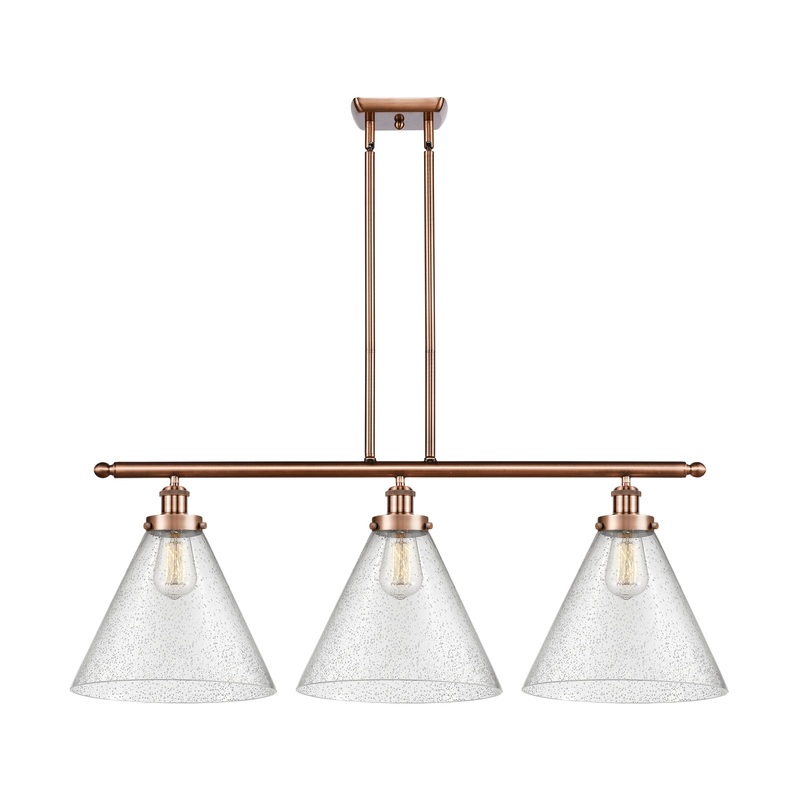Innovations Lighting X-Large Cone 3 Light Island Light Part Of The Ballston Collection 916-3I-AC-G44-L-LED