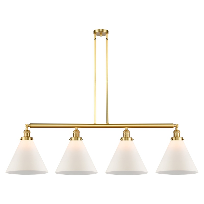 Innovations Lighting X-Large Cone 4 Light Island Light Part Of The Franklin Restoration Collection 214-SG-G41-L