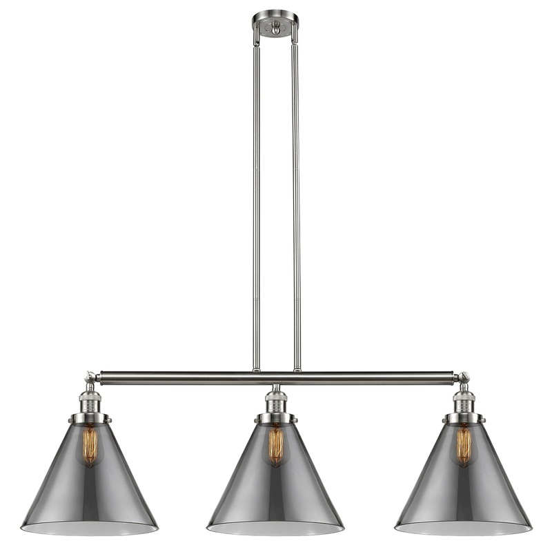 Innovations Lighting X-Large Cone 3 Light Island Light Part Of The Franklin Restoration Collection 213-SN-G43-L
