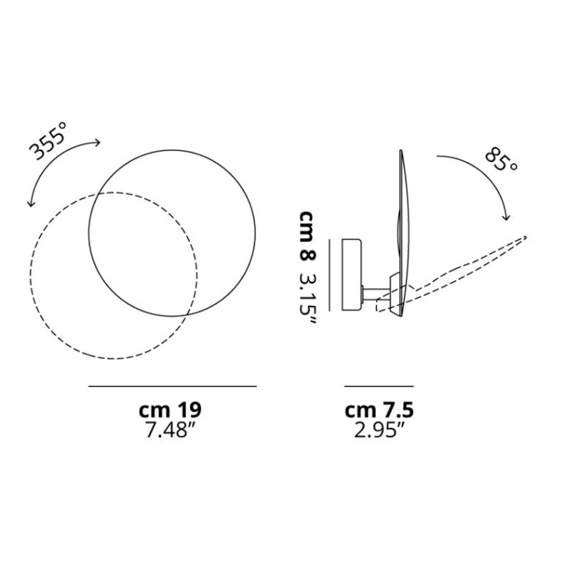 Puzzle Single Round Wall / Ceiling Light