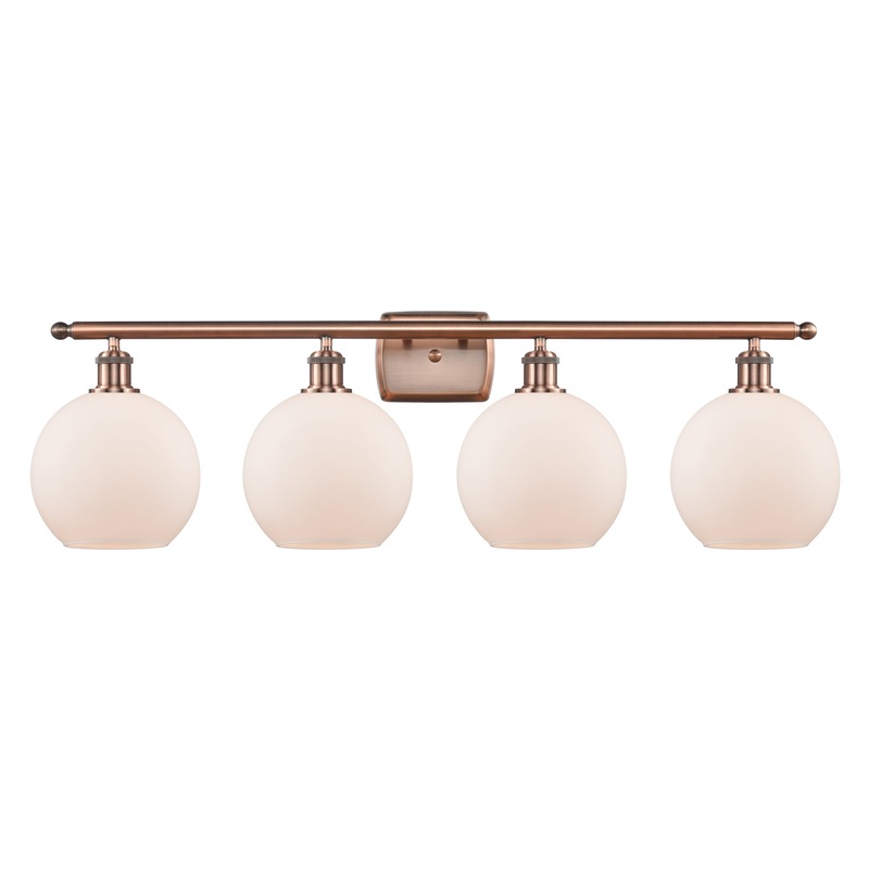 Innovations Lighting Athens 4 Light 36″ Bath Vanity Light 516-4W-AC-G121-8-LED