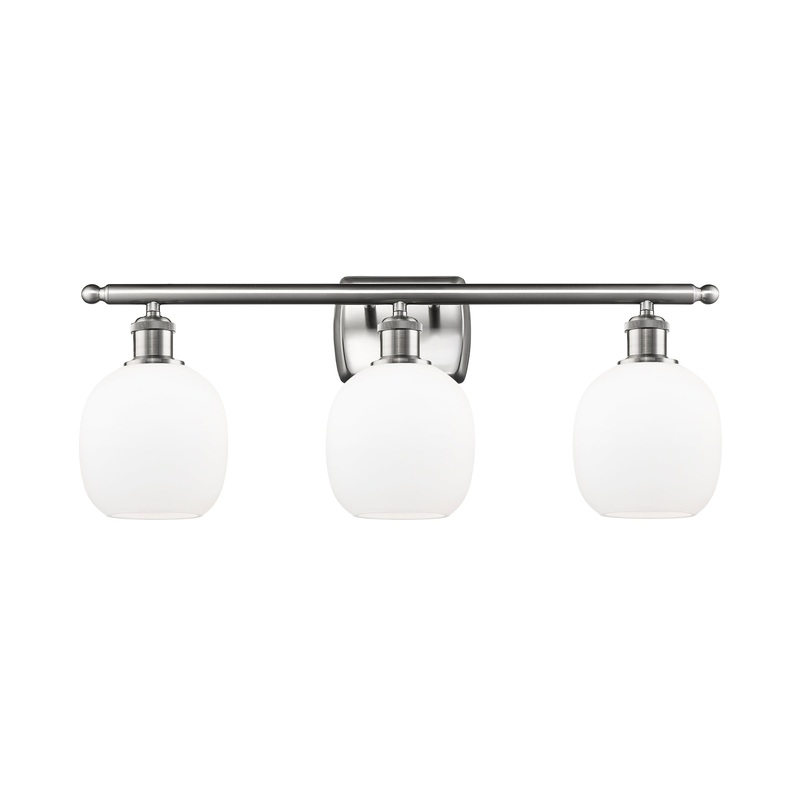 Innovations Lighting Belfast 3 Light Bath Vanity Light Part Of The Ballston Collection 516-3W-SN-G101