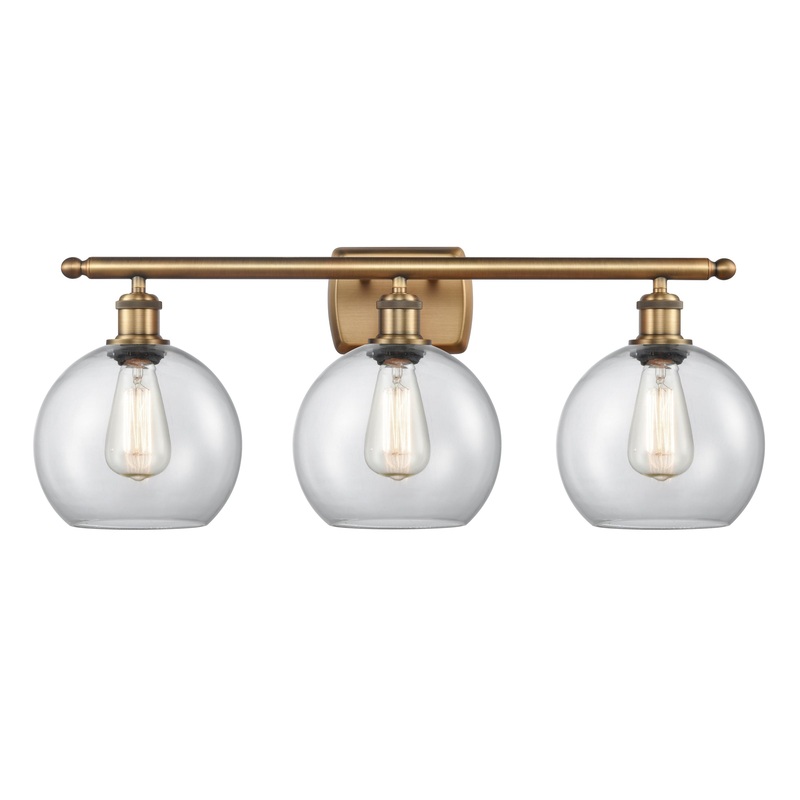 Innovations Lighting Athens 3 Light 26″ Bath Vanity Light 516-3W-BB-G122-8