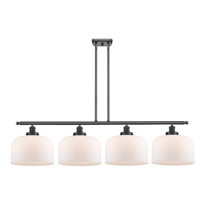 Innovations Lighting X-Large Bell 4 Light Island Light Part Of The Ballston Collection 916-4I-BK-G71-L-LED