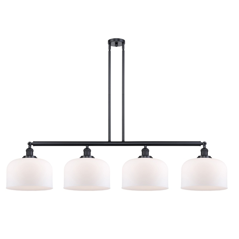 Innovations Lighting X-Large Bell 4 Light Island Light Part Of The Franklin Restoration Collection 214-BK-G71-L-LED
